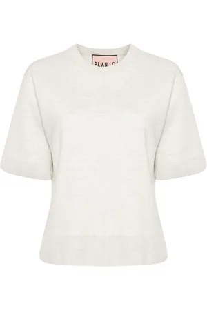 Plan C Mélange knitted T-shirt
