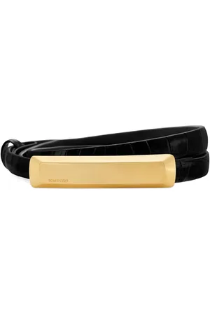 Tom Ford Logo-engraved leather belt