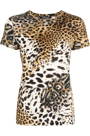 Roberto Cavalli Tiger-print short-sleeve T-shirt