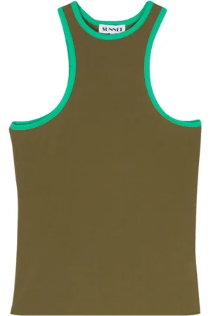 SUNNEI Contrasting-borders tank top