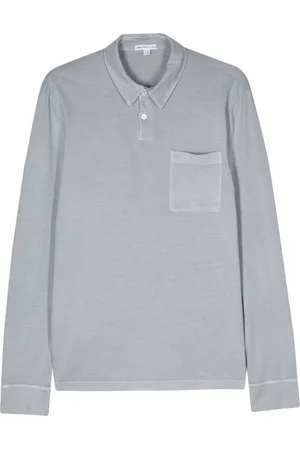 James Perse Jersey longsleeved polo shirt