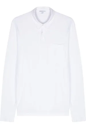 James Perse Jersey longsleeved polo shirt