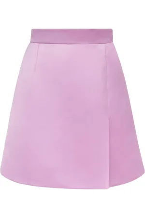 Nina Ricci A-line satin skirt