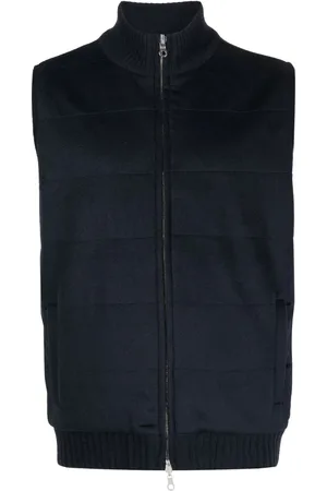 N.PEAL Quilted cashmere gilet