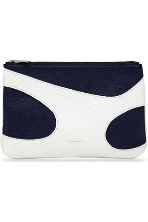Salvatore Ferragamo Cut-out leather phone pouch