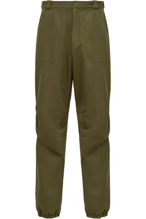 Prada Elasticated-cuff straight-leg trousers