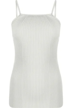 Low Classic Halterneck ribbed tank top