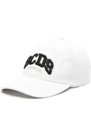 GCDS Logo-embroidered cotton cap