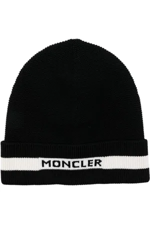 Moncler Logo-jacquard fine-knit beanie