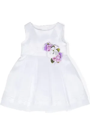 COLORICHIARI Floral-appliqu?? layered organza dress