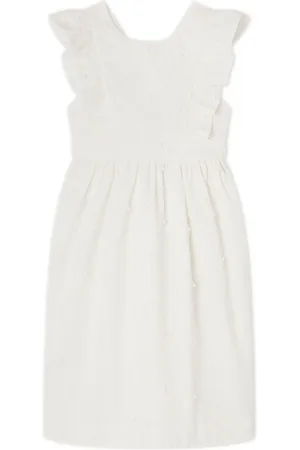 BONPOINT Frida floral-appliqué cotton dress