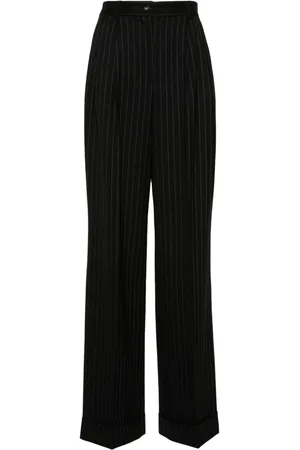 Dolce & Gabbana Pinstriped wide-leg trousers