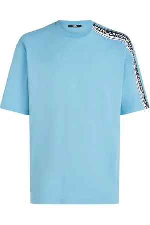 Karl Lagerfeld Logo-tape organic-cotton T-shirt
