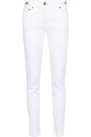 VERSACE Medusa-plaque skinny jeans