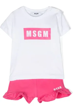 Msgm Logo-print T-shirt and shorts set