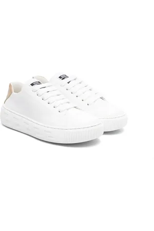 VERSACE Greca-detail leather sneakers