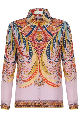Etro Paisley-print crepe de chine shirt