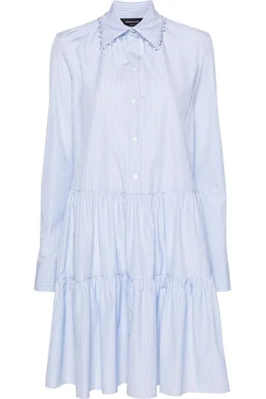 Fabiana Filippi Striped cotton shirtdress