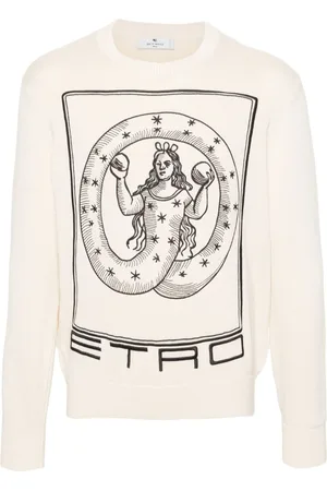 Etro Motif-embroidered cotton jumper