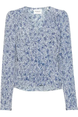 Isabel Marant Eddy abstract-print blouse
