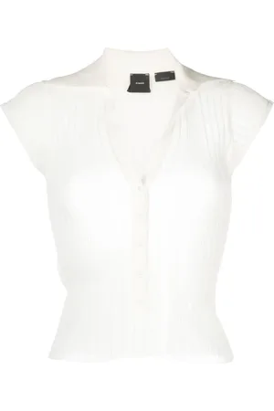 Pinko Ribbed polo blouse