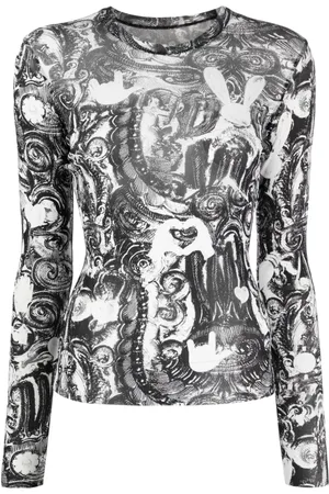 JNBY Abstract-print long-sleeve T-shirt