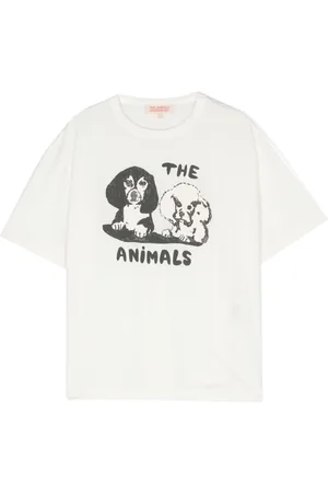 The Animals Observatory Dog-print cotton T-shirt