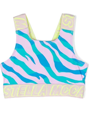 Stella McCartney Zebra-print cropped top