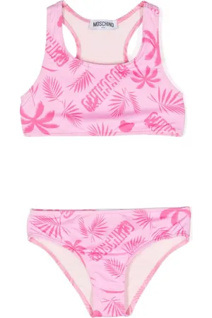 Monnalisa cherry-print Ruffle Bikini Set - Farfetch