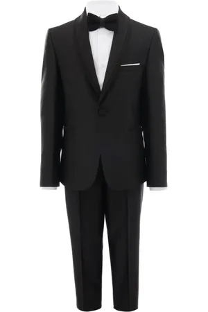 M. Moustache Glitter-trim single-breasted tuxedo