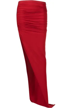Rick Owens Edfu jersey high-waisted skirt