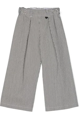 MONNALISA Striped wide-leg trousers