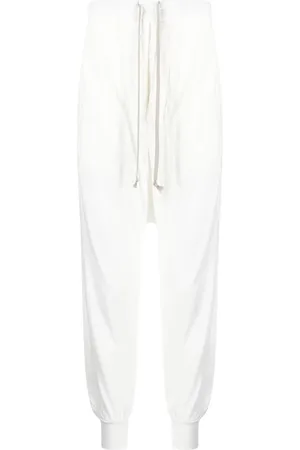 Rick Owens Drop-crotch cotton track pants