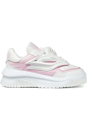 VERSACE Odissea croc-effect sneakers