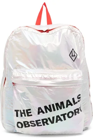 The Animals Observatory Logo-print iridescent backpack