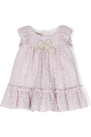 LA STUPENDERIA All-over floral embroidered dress
