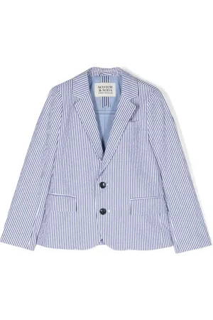 Scotch&Soda Striped single-breasted blazer