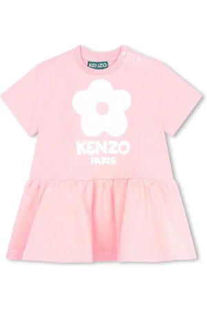 Kenzo Logo-print flared dress