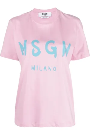 Msgm Logo-print cotton T-shirt
