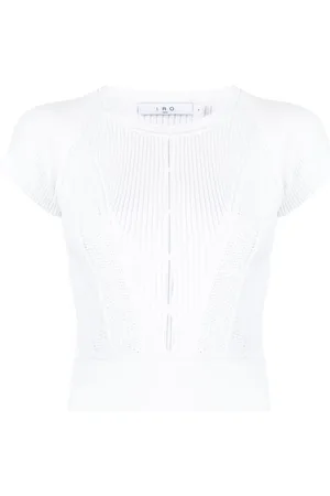 IRO Cut-out knit T-shirt