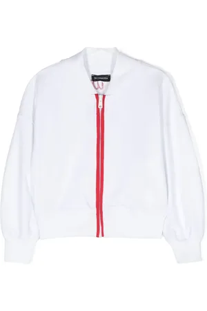 MONNALISA Logo-print sequinned bomber jacket