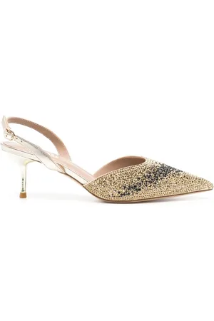 Nícoli Amedea 50mm crystal-embellished pumps