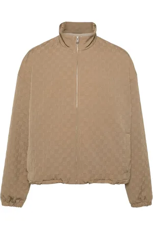 MISBHV Embossed-logo zip-up jacket