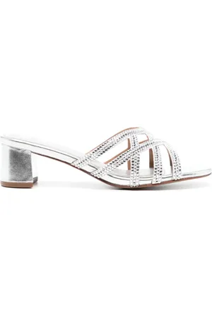 Nícoli Amos 50mm crystal-embellished mules