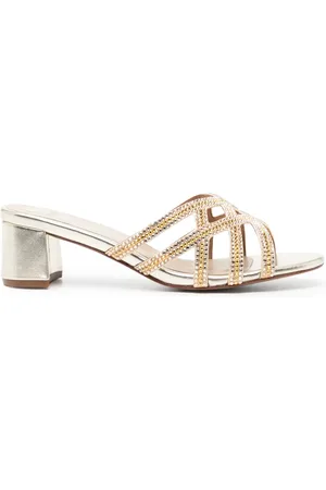 Nícoli Amos 50mm crystal-embellished sandals