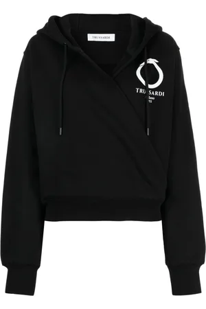 Trussardi Logo-print cotton hoodie