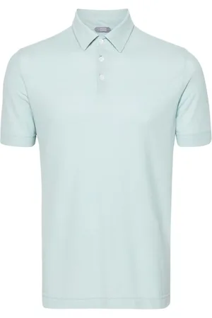 ZANONE Short-sleeve cotton polo shirt