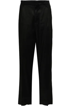 LARDINI Tapered-leg twill trousers