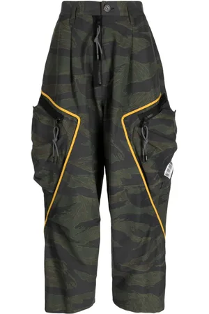 MOSTLY HEARD RARELY SEEN Graphic-print cropped trousers