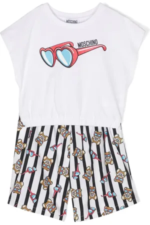 Moschino Teddy Bear-print cotton shorts set
